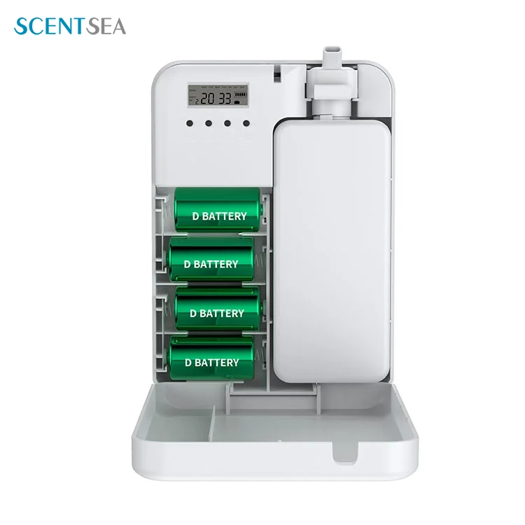 バッテリー駆動のエレベーターの香り配信システム